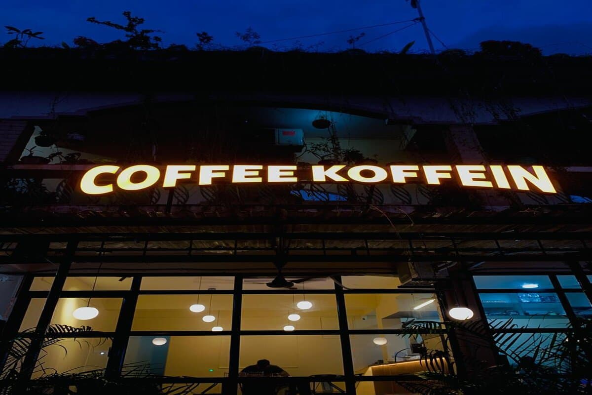 Coffee Koffein interior - stylish coffee shop design with comfortable furniture